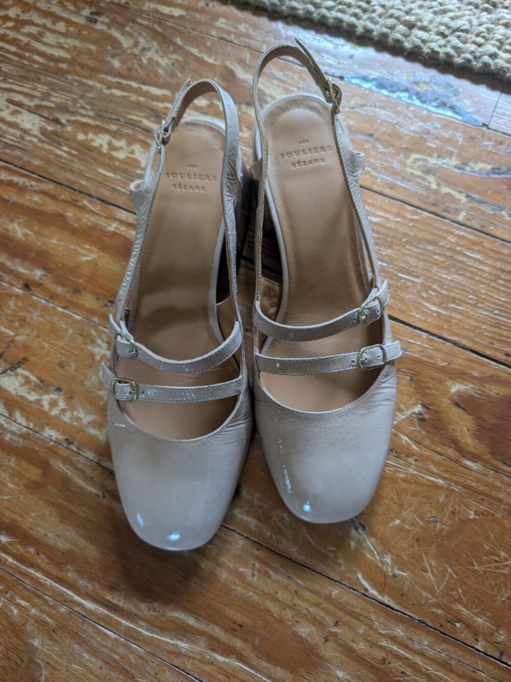 Sezane Paula Babies in Nude Vernis, size 40 - Picture 3 of 6